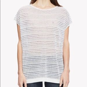 Theory Varinka/ Echo linen knit top. Size P but runs Large